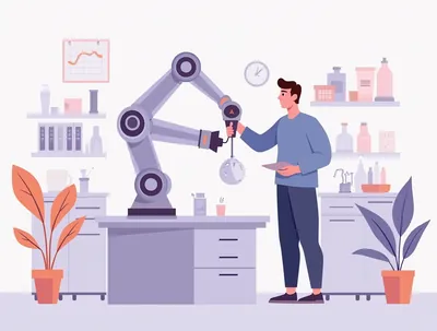 Профессия Робототехник — иллюстрация